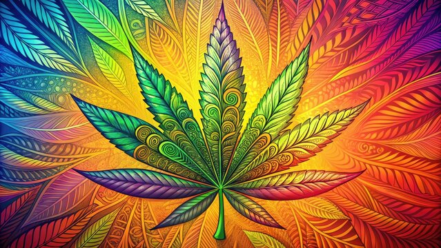 アート・デザイン・音楽 CANNABIS HIGH Psychedelic Weed - Images et vidéos libres de droits | Adobe