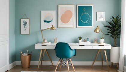 Photo interior modern design room 3d illustration