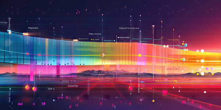 Digital Transformation Roadmap: A colorful timeline displaying the organization's progress in adopting and integrating digital technologies.