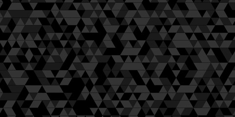 Fototapeta premium Abstract geometric vector seamless technology black and gray cube square paper background. surface creative diamond pattern black Polygon Mosaic triangle, business and corporate background.
