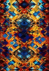 intricate mirrored patterns reflective surfaces creating captivating visual experience, designs, visuals, geometry, symmetry, shapes, light, texture