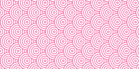 	
Overlapping creative diamond circle abstract pink pattern background with waves texture. geometric digital fabric pattern circles floral and spiral round lapping retro background.