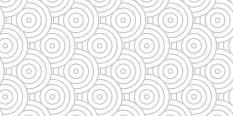 Overlapping creative diamond circle abstract white and gray pattern background with waves texture. geometric digital fabric pattern circles floral and spiral round lapping white retro background.
