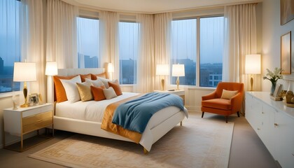 Photo interior modern design room 3d illustration