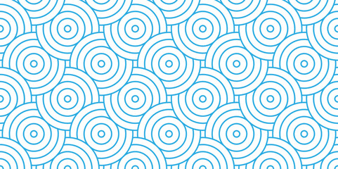 	
Overlapping creative diamond circle abstract blue pattern background with waves texture. geometric digital fabric pattern circles floral and spiral round lapping blue retro background.