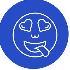 Heart Eyes Vector Icon Design
