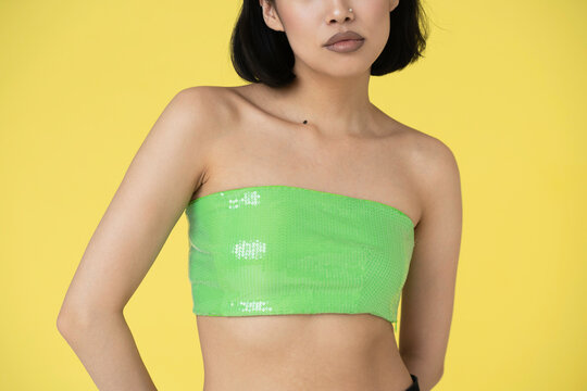 Asian Young Girl With Bob Haircut