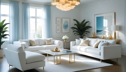 Fototapeta premium Photo interior modern design room 3d illustration