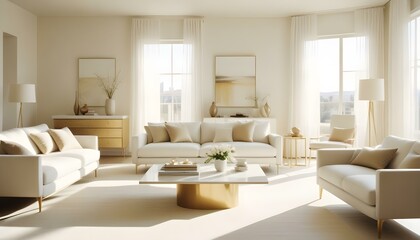 Fototapeta premium Photo interior modern design room 3d illustration