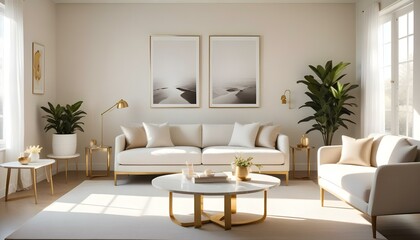 Photo interior modern design room 3d illustration