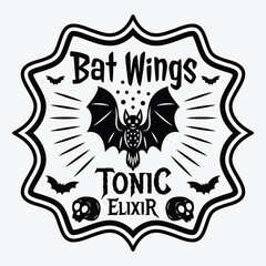 Halloween Spooky Label Witch Potion Label