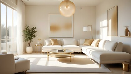 Fototapeta premium Photo interior modern design room 3d illustration