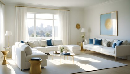 Fototapeta premium Photo interior modern design room 3d illustration