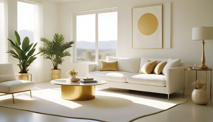Photo interior modern design room 3d illustration