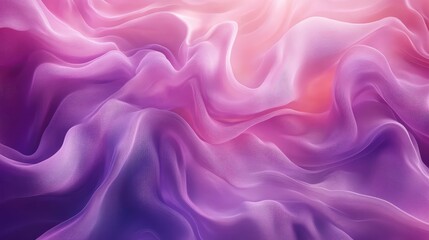 A fluid abstract pattern of flowing lines and curves in shades of purple and pink, evoking a sense of serenity and motion
