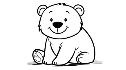 Fototapeta premium polar bear cartoon