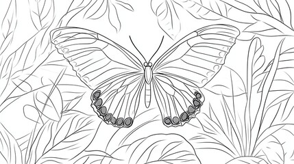 black and white butterfly