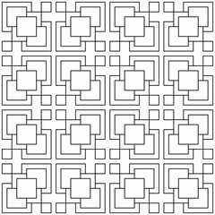 Seamless geometric pattern with overlapping checkered shapes on a white background. Suitable for various creative projects or decorative elements.