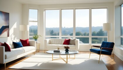 Photo interior modern design room 3d illustration