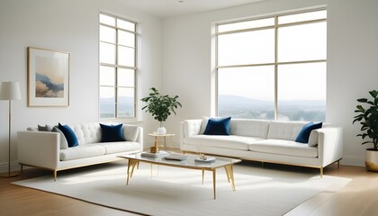 Photo interior modern design room 3d illustration