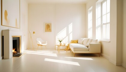 Fototapeta premium Photo interior modern design room 3d illustration