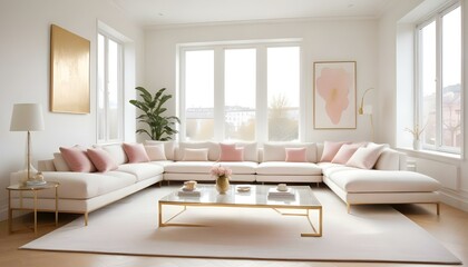 Fototapeta premium Photo interior modern design room 3d illustration