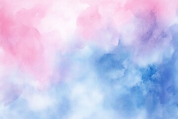 This vibrant watercolor background showcases soft pink and blue hues, perfect for creative projects and designs.