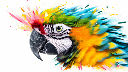 Obraz premium Cockatoo. Watercolor Illustration Style. Isolated