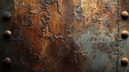 Industrial Elegance: Abstract Rusted Metal Textures with Vintage Vibe