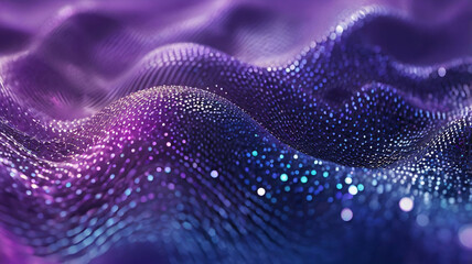 3d hi-tech Purple circular dots topography futuristic background, 3d particles geometrical premium business tech background