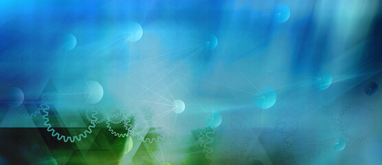 industrie fertigung produktion wirtschaft zahnrad grafik verlauf team technik banner