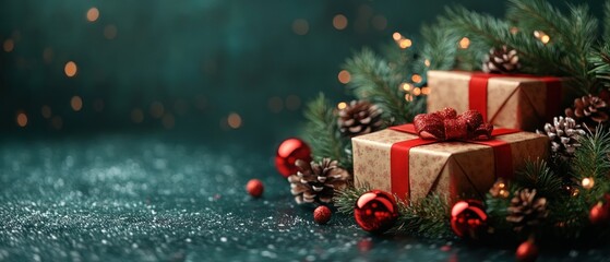 Minimalist abstract Christmas background.