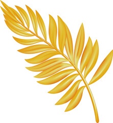 Autumn leaf. Design for stickers, logo, web and mobile app. illustration on transparent, png. realistic style