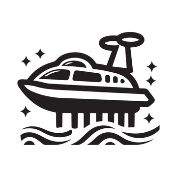 recommend clip art: Unique Hovercraft Silhouette Vectors - Perfect for Any Design Project