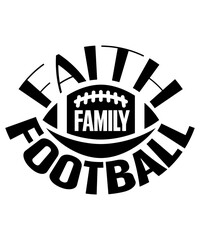 Football SVG Bundle, Football Mom Svg, Funny Football Sayings, Messy Bun Football, Football Game Day, Football Designs, Football Shirt PNG