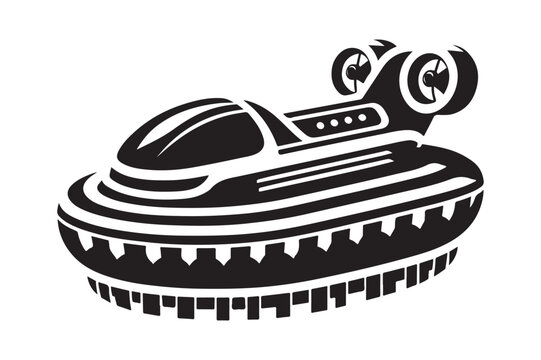 recommend clip art: Unique Hovercraft Silhouette Vectors - Perfect for Any Design Project