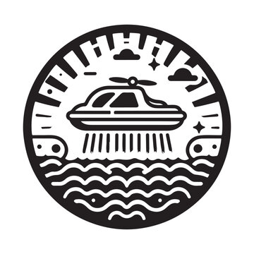 recommend clip art: Unique Hovercraft Silhouette Vectors - Perfect for Any Design Project