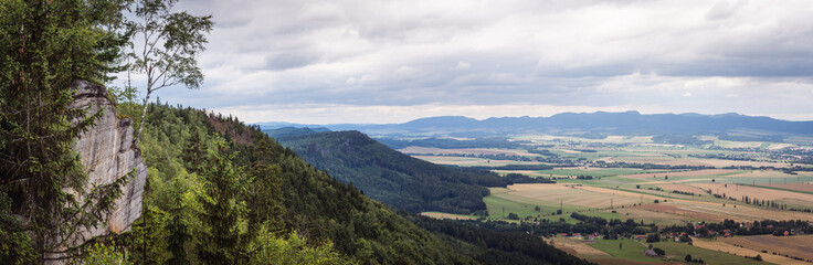 panorama of the table mountains, czech republic site