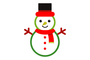 snowman with red hat