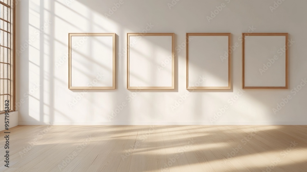 Sticker Empty Frames in Modern Interior