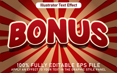EDITABLE BONUS TEXT EFFECT