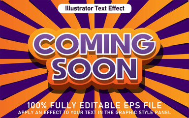 EDITABLE COMING SOON TEXT EFFECT