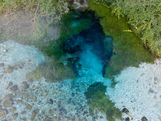 Blue Eye Albania natural Fennomen very clear water