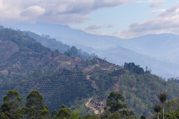 view of the mountains