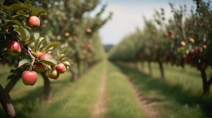 picturesque apple orchard ripe apples ready picking