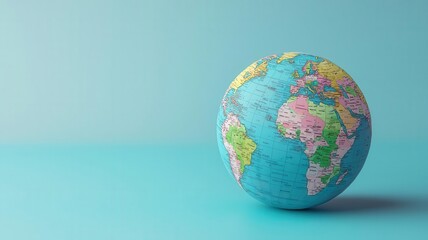 Fototapeta premium Market expansion, products branching out globally, illustration