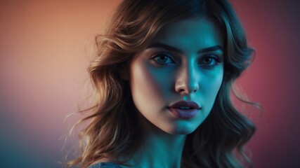 Stunning visual transition from black to azure in a gradient background.