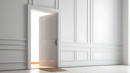 classic interior opened door