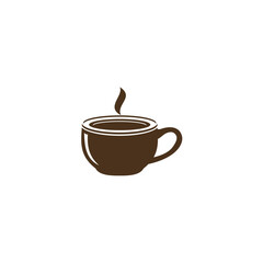 Hot drink, coffee cup shop logo design