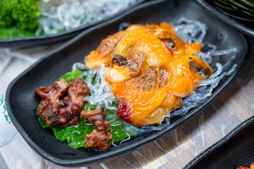 Korea raw sea food. sea squirt